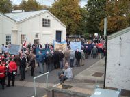 72nd getting ready for the march at a Triennial